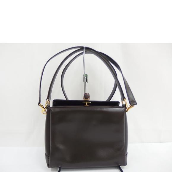 Gucci Two-Way Hand Leather Bag Bamboo - Picture 1 of 7